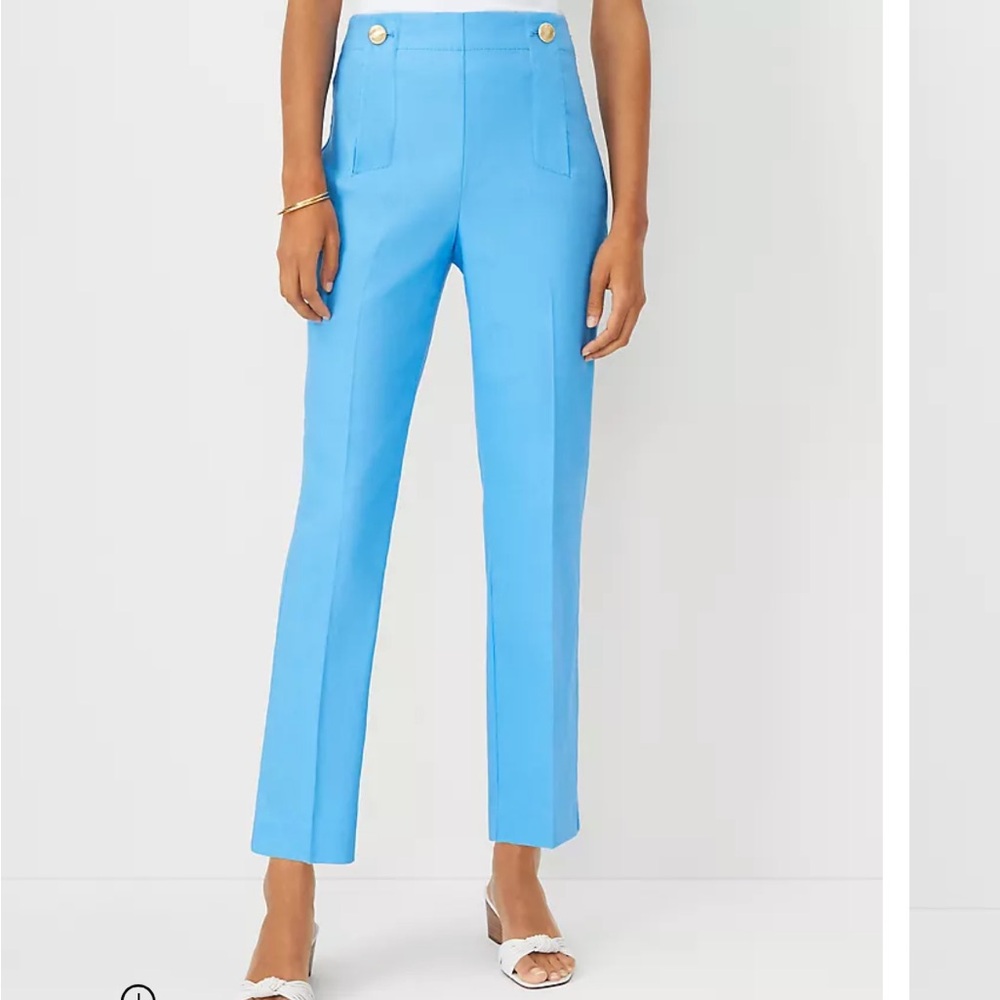 The Petite Pencil Sailor Pant in Linen Twill - Curvy Fit